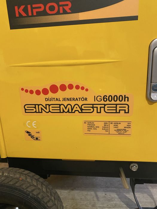 KIPOR IG6000h sinemaster
