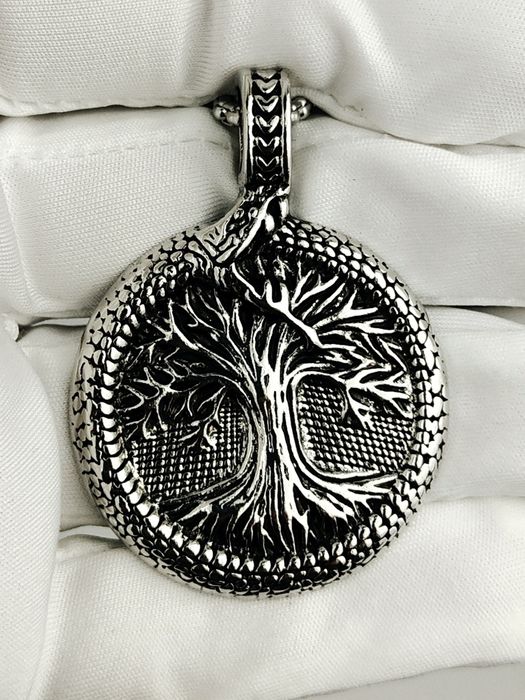 NOWY Naszyjnik męski nordycki amulet wisorek nordycki nordic drzewo