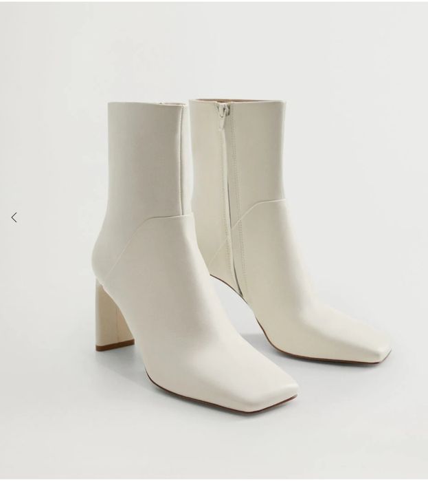 Mango białe botki 39