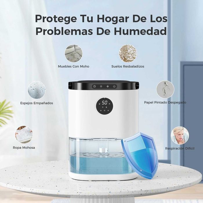 CONOPU Home Dehumidifier, 2300ML Dehumidifiers for Bedroom Bathroom, Auto Defrost, Auto Shut Off, 3 Modes Humidit