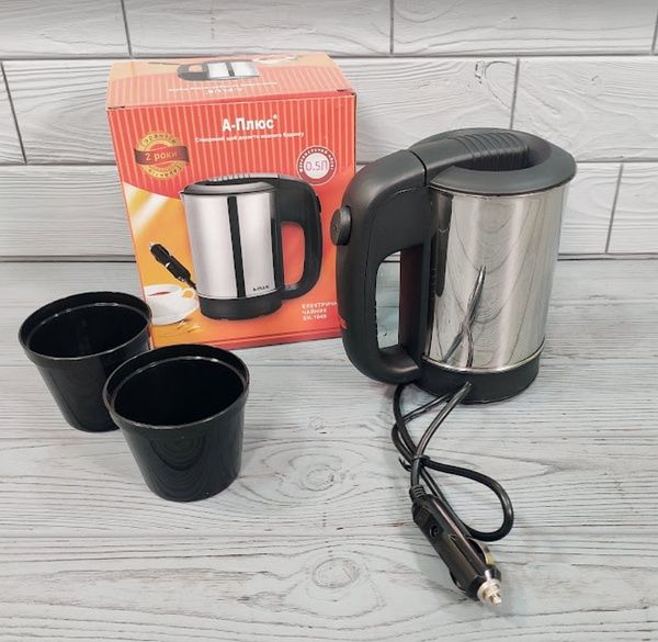 Автомобільний електрочайник 500 мл 12 V A-Plus