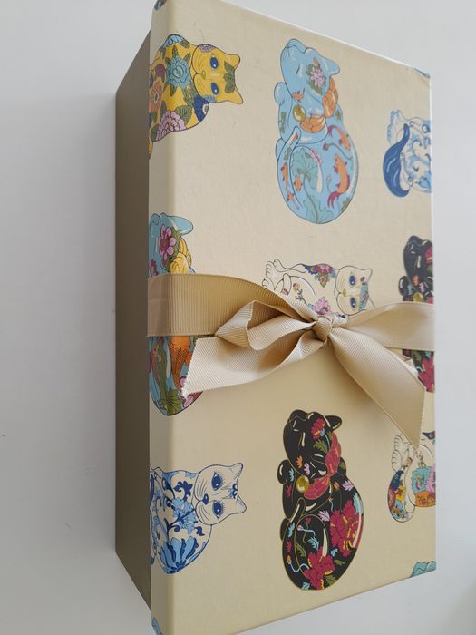 Conjunto de chavenas de chá com coador, marca Gato Preto