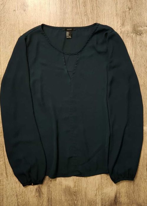 Forever 21 zwiewna bluzka z dekoltem w serek, rozmiar S