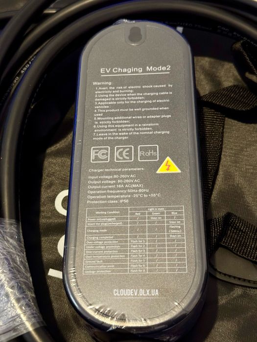 EV Charger 32A 7,2кВт, 16A 3,5кВт потужні домашні зарядки для Tesla
