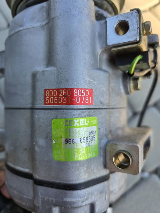 Sprężarka klimatyzacji Audi A4 B5 2000 Rok 1.8B V5 Przebieg 58 tyś km ZEXEL NR 968J 698505
