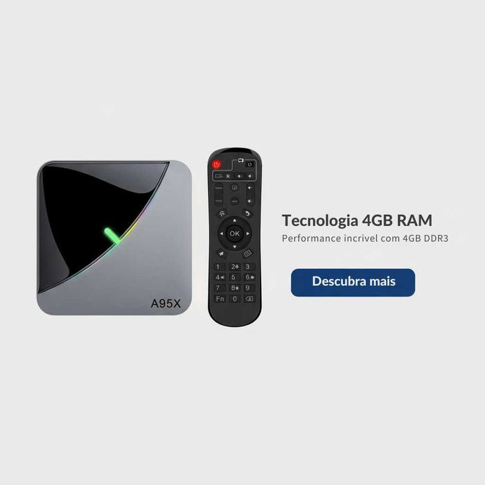 Android TV Box A95X – Rápida, Estável e Nova