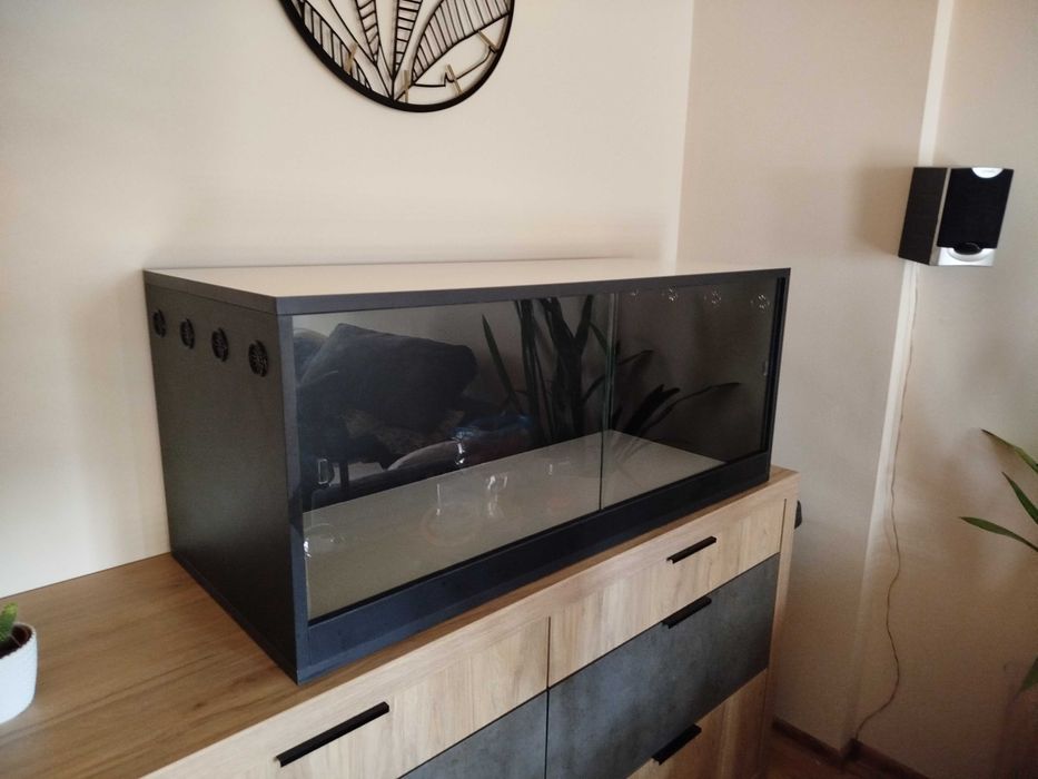 Terrarium biało czarne