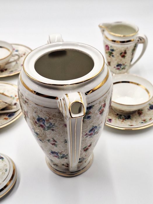 Serwis herbaciano-kawowy 6 osób Limoges Francja