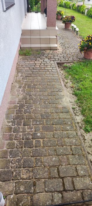 Mycie kostki brukowej, tarasów, podjazdów i elewacji