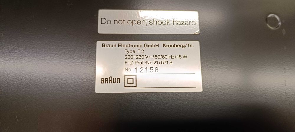 AM/FM тюнер Braun Atelier T2