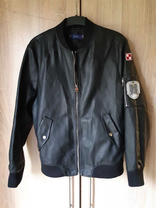 kurtka r. L-XL wiosenna jesienna , czarna bomberka, pilotka damska