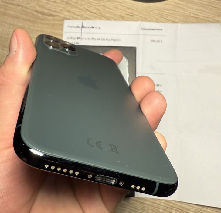 Iphone 11 PRO 64gb stan bdb w kolorze midnight green