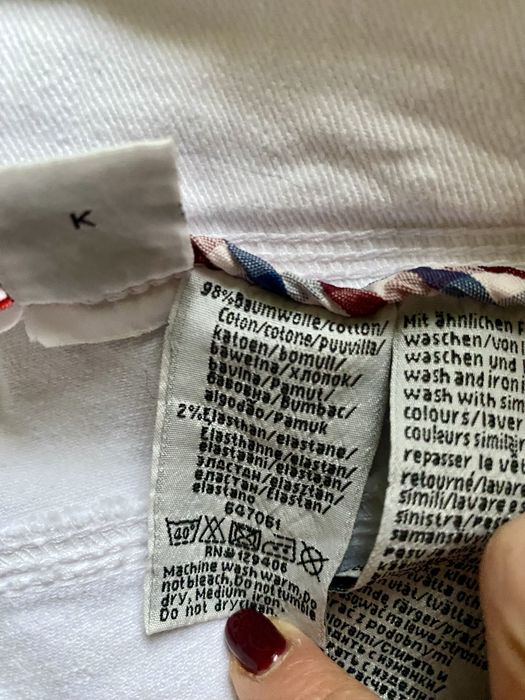 Білі джинсові штани, нові, євро44/укр52