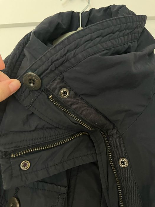 Płaszcz długi  granatowy S