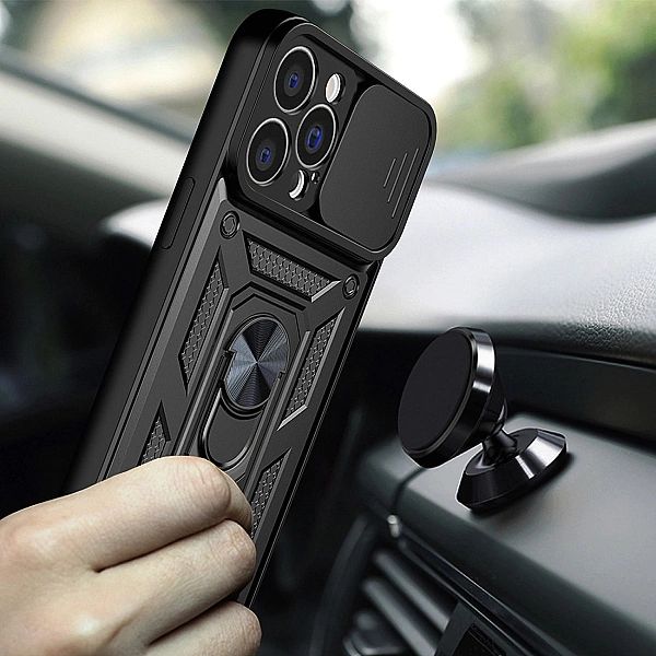 Hybrid Armor Camshield etui iPhone 14 Pro Max pancerny pokrowiec z osł