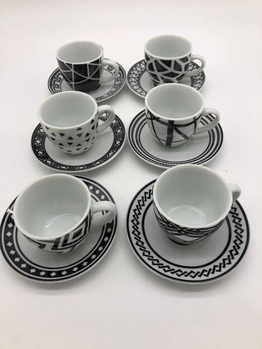 Filiżanka Excelsa Platinum porcelana 70 ml 6 szt.