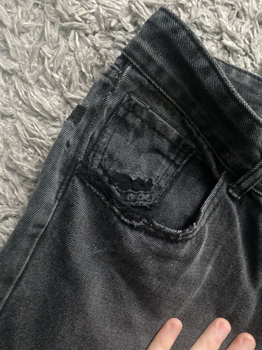 Zara flared type jeans distressed archive jaded london type balenciaga rick owens