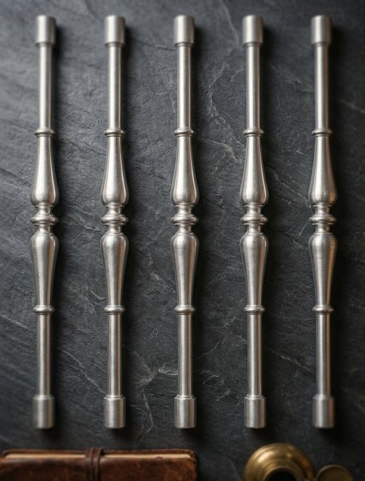 Lote de 16 Balustres/Fusos em Alumínio fundido