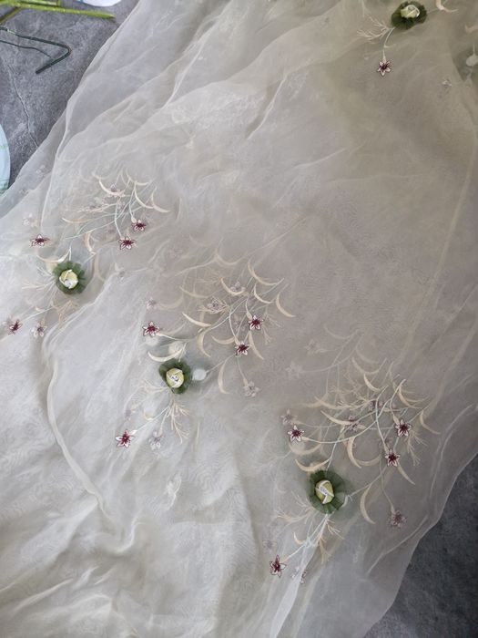 Firanka z różyczkami