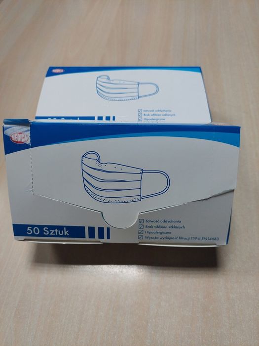 Maseczki medyczne jednorazowe