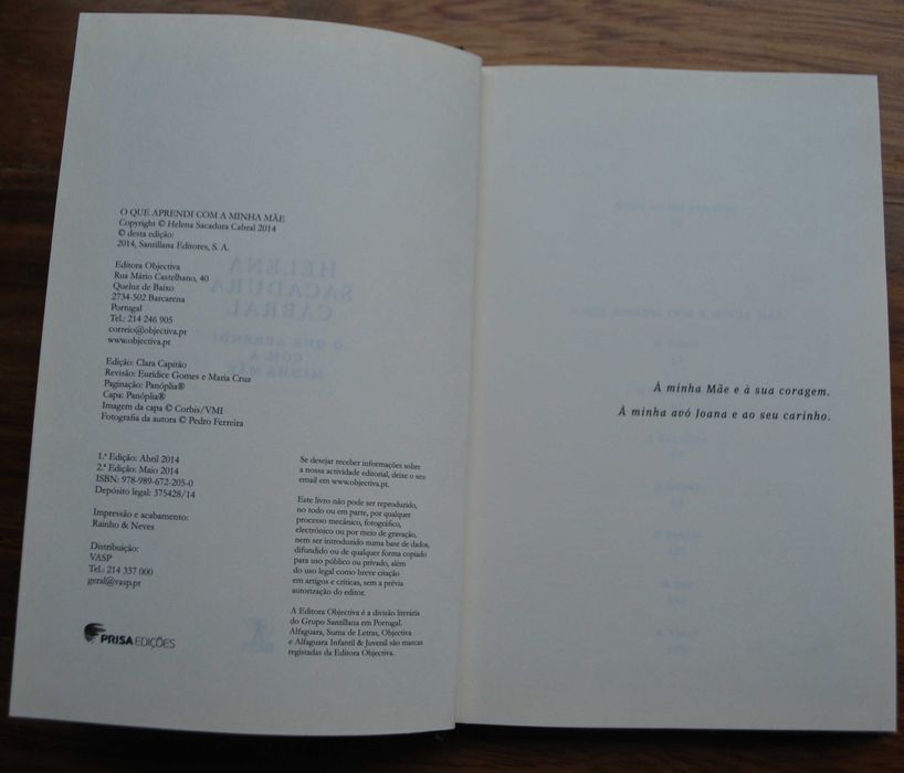 O Que Aprendi Com A Minha Mãe de Helena Sacadura Cabral