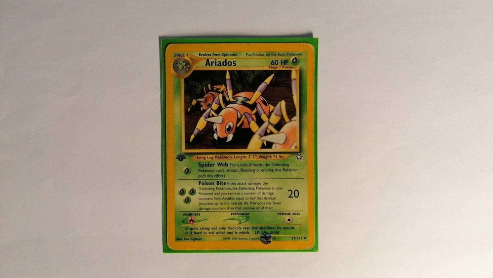 Carta Pokémon Ariados 1999 1st EDITION