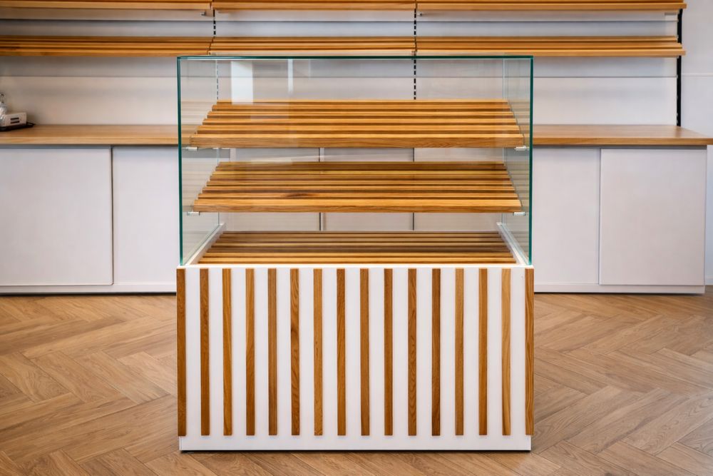 Witryna cukiernicza sucha 99 cm | buk | modułowa