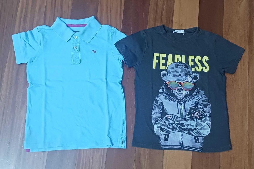 Conjunto de 6 t-shirts e 2 polos para criança - 6 anos