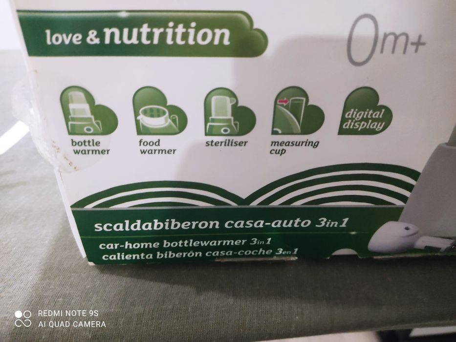 Aquecedor de biberões casa e carro e esterilização