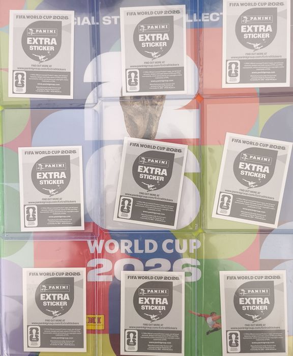Lote 9 Extra Stickers Ouro | Son + Gakpo + Bellingham + Wirtz + Modrić + Valverde + Davies + Salah + Hakimi