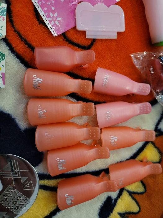 Zestaw do stemplowania do paznokci plus klipsy