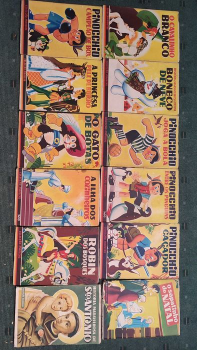 Lote 12 Livros infantis antigos Coleção Manecas