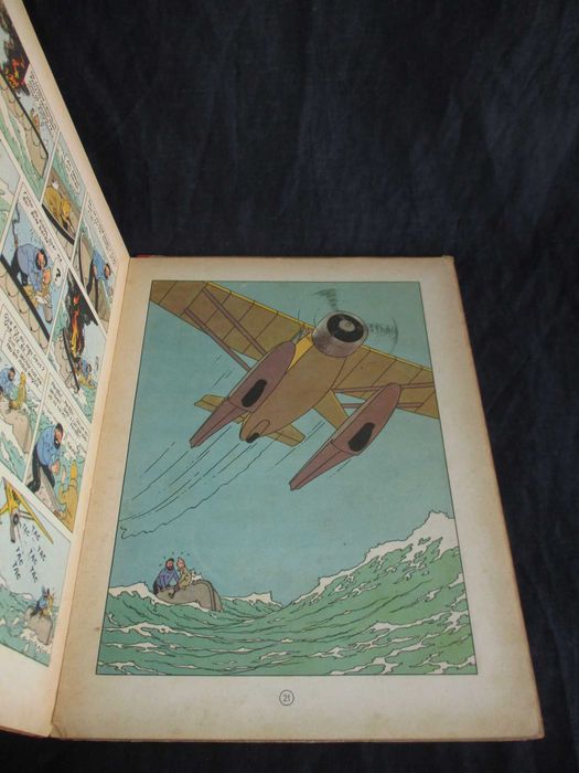 Livro BD Tintim O Caranguejo das Tenazes de Ouro Hergé Flamboyant 1961