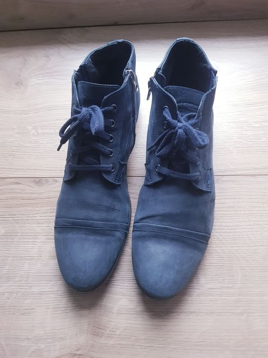 Skorzane buty meskie marki Kazar rozmiar 45