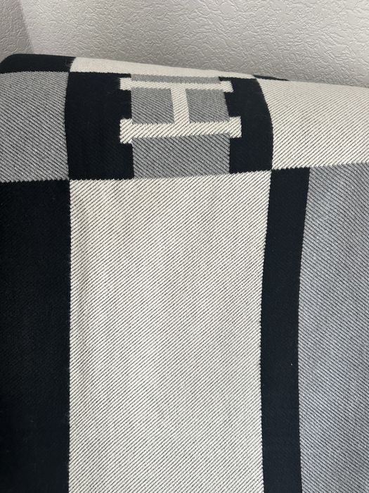 Плед-покривало в стилі Hermes шерсть люкс преміум якість