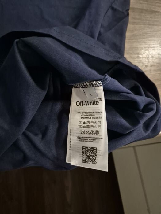 T-shirt Off White roz L premium