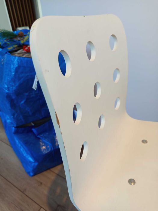 Krzesła obrotowe Ikea białe 2szt stan dobry plus