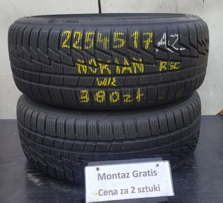 225/45/17 cena za 2 szt zimowe* nokian wa-wa centrum.gwarancja!!! mont