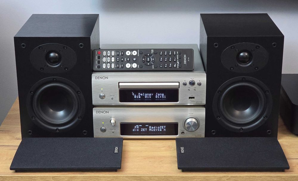 Denon D-F109 Idealny Stan Amplituner CD USB MP3 Pilot Kolumny