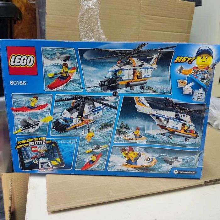Lego City 60166 Helicóptero de Resgate de Carga Novo e selado