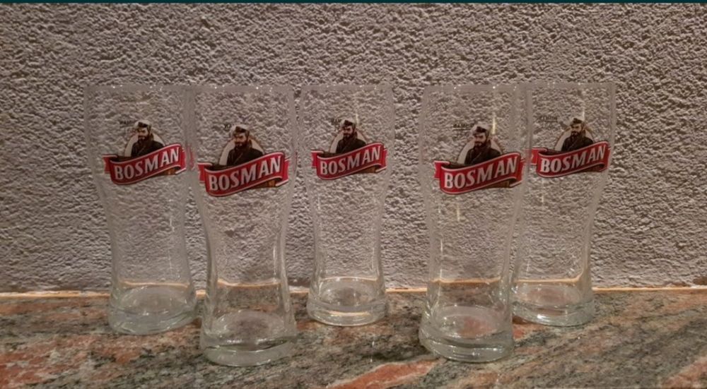 Pokale szklanki kufle do piwa. 3szt. Bosman 0.3l