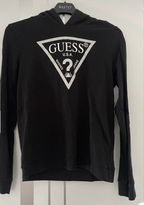 Bluza z kapturem czarna Guess rozm 36