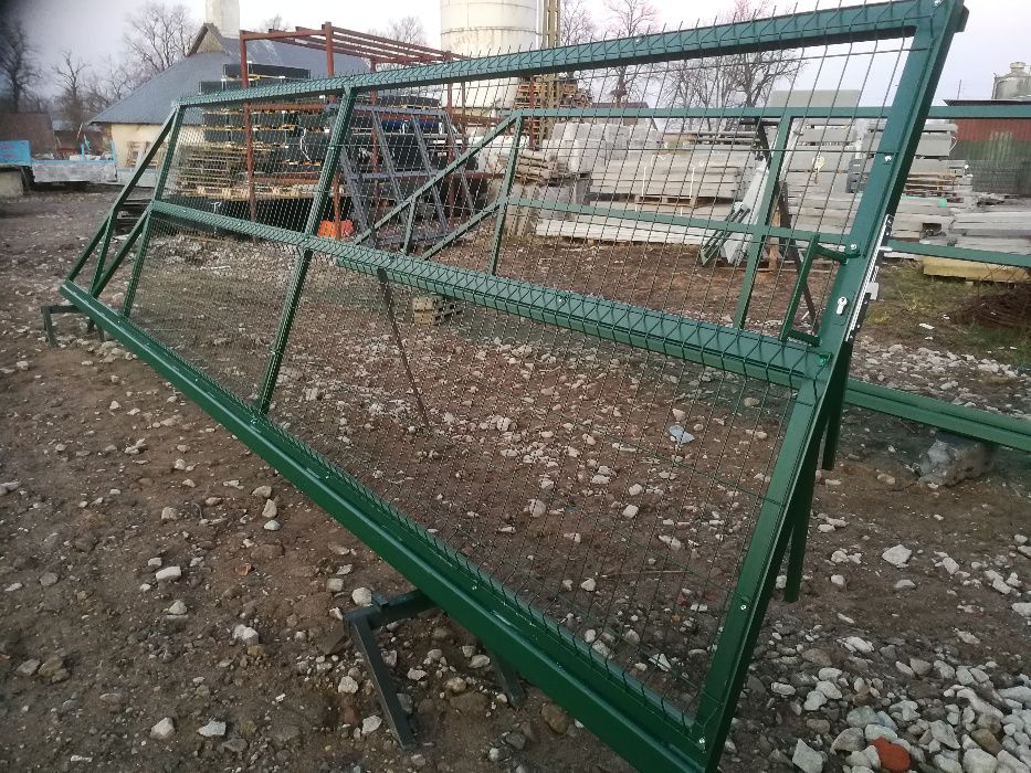 Brama panelowa 5m x 160 cm przesuwna OCYNK + kolor CAŁY ZESTAW