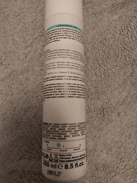 Szampon do włosów 250 ml SABRINA care hydro