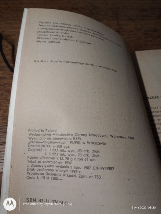 Ogniem i mieczem. T.1+2. Henryk Sienkiewicz