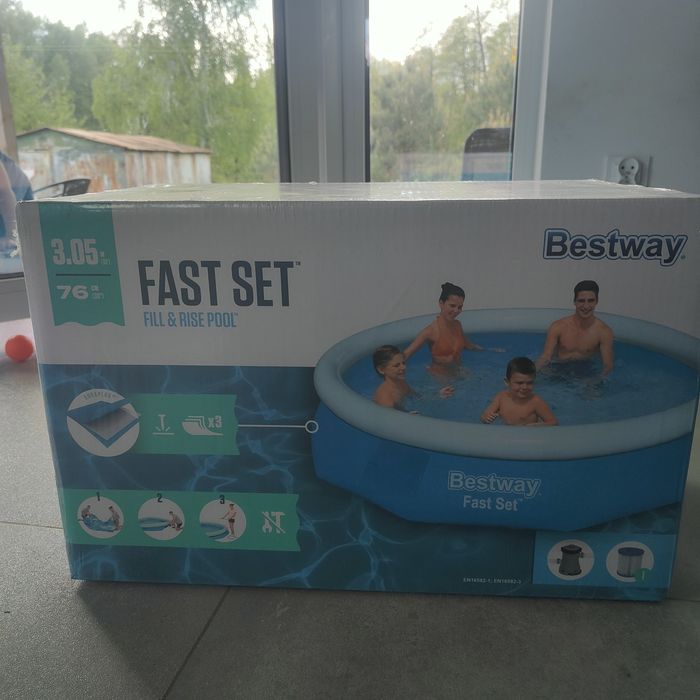Nowy basen rozporowy okrągły 76x305cm - Bestway
