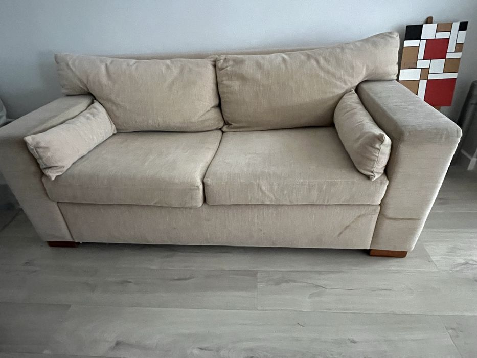 Sofa beije, 2 lugares