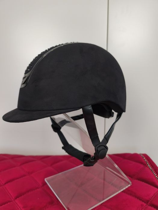 52;53;54 Kask jeździecki 4riders czarny bling