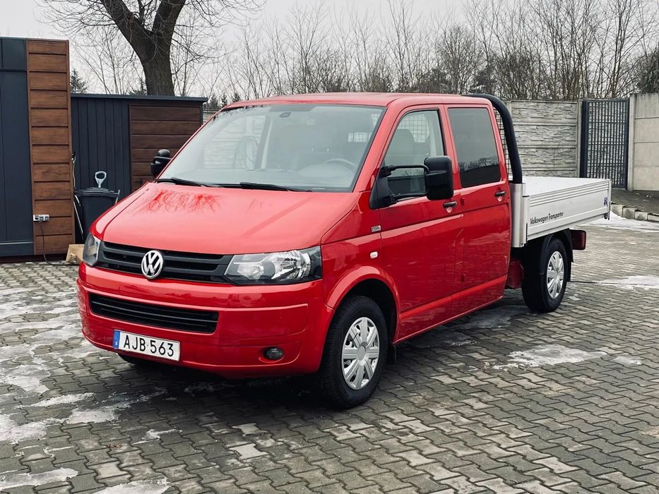 Volkswagen TRANSPORTER  T5 LIFT 2.0TDI 140KM Doka Brygadówka Świeżo Sprowadzony
