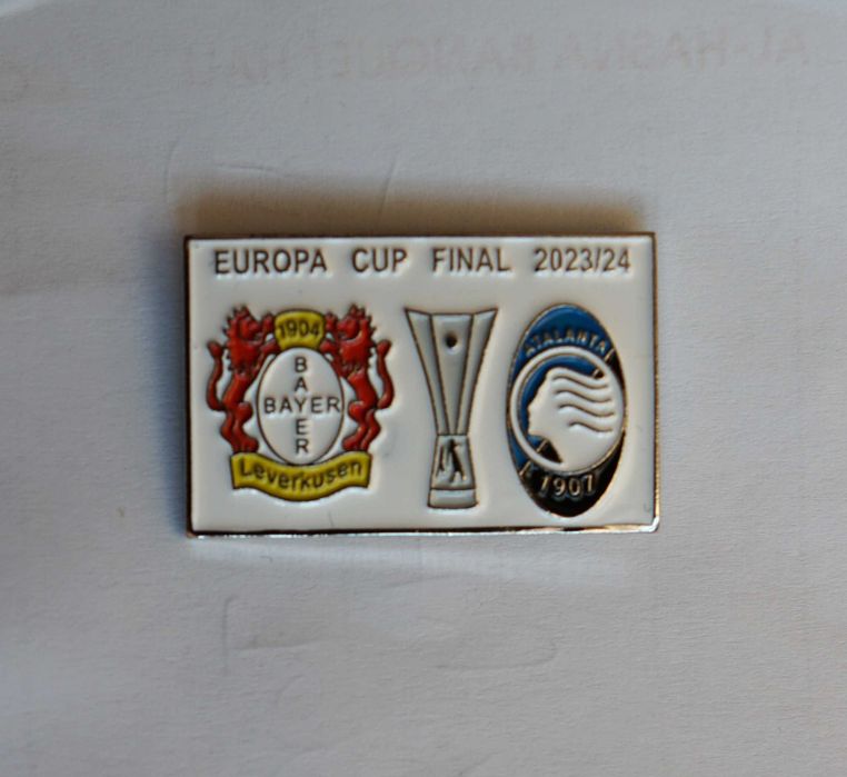 przypinka Atalanta Bergamo vs Bayer Leverkusen finał Ligi Europy
